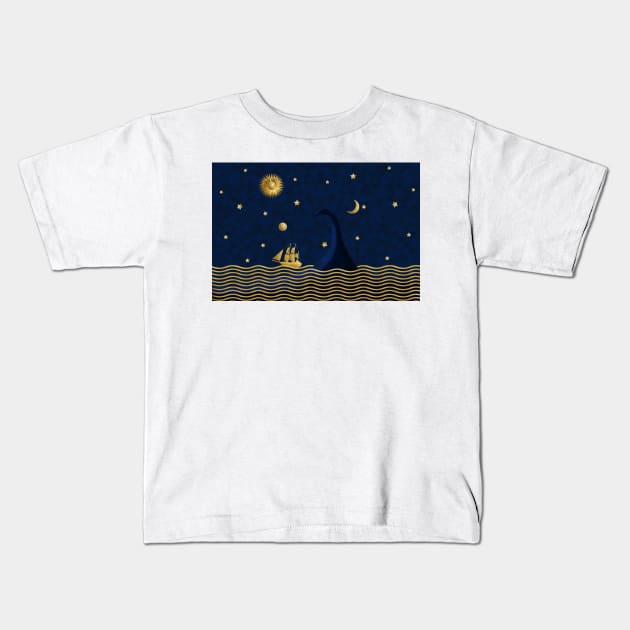 East of the Sun Kids T-Shirt by NanaLeonti